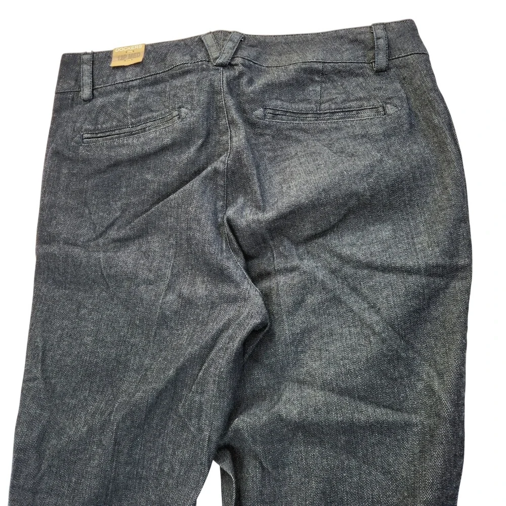 Dockers NWT Jaelynn Pant 12P Med Truly Slimming Mid Rise Curvy Stretch Denim NEW
